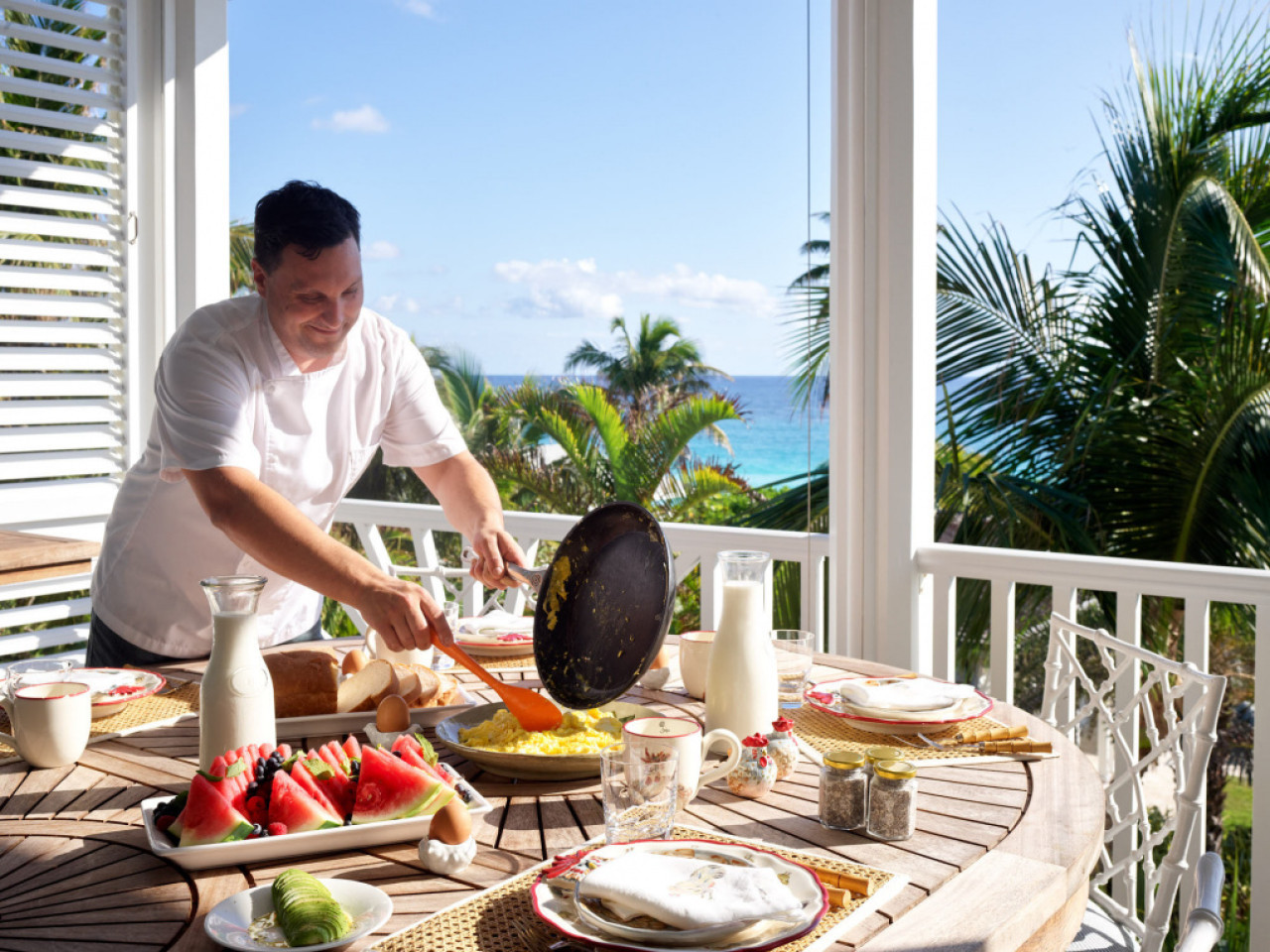 La lujosa mansión que alquiló Taylor Swift en las Bahamas. Foto rosalitahouse.com