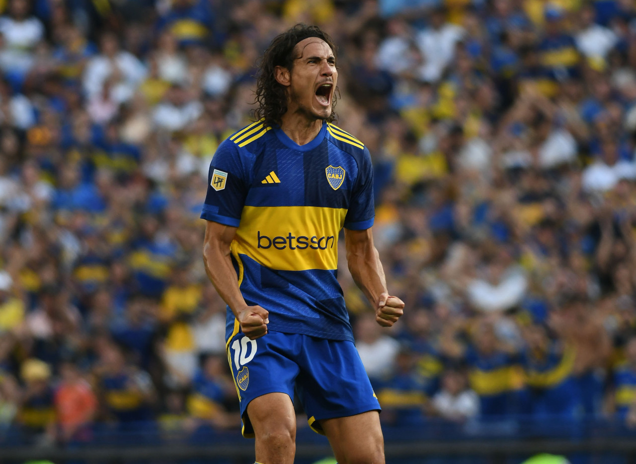 Edinson Cavani, Boca. Foto: NA