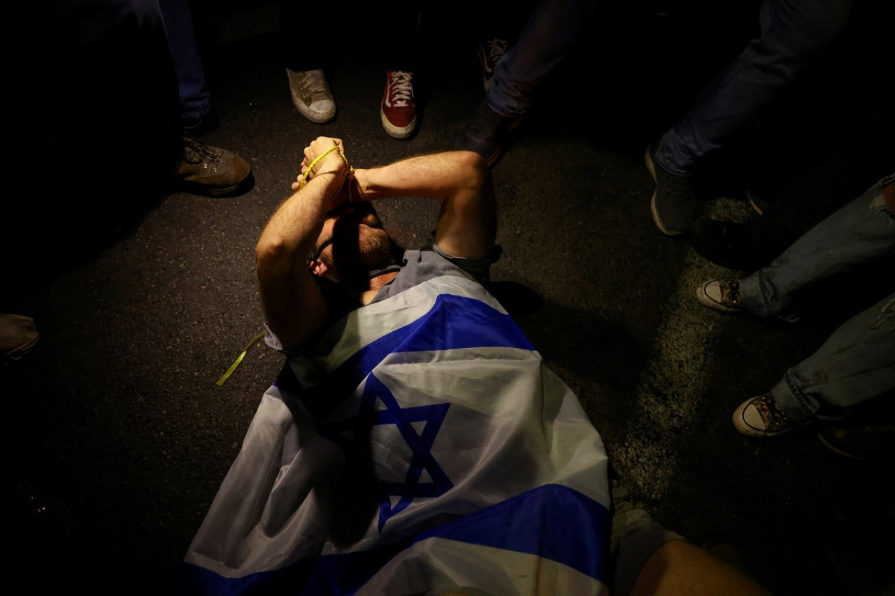 Protestas en Tel Aviv. Foto: Reuters.
