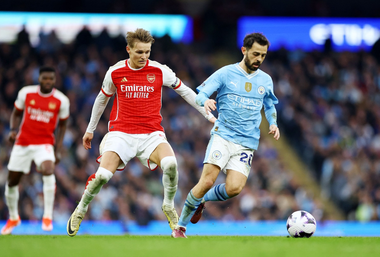 Manchester City vs. Arsenal. Foto: Reuters.