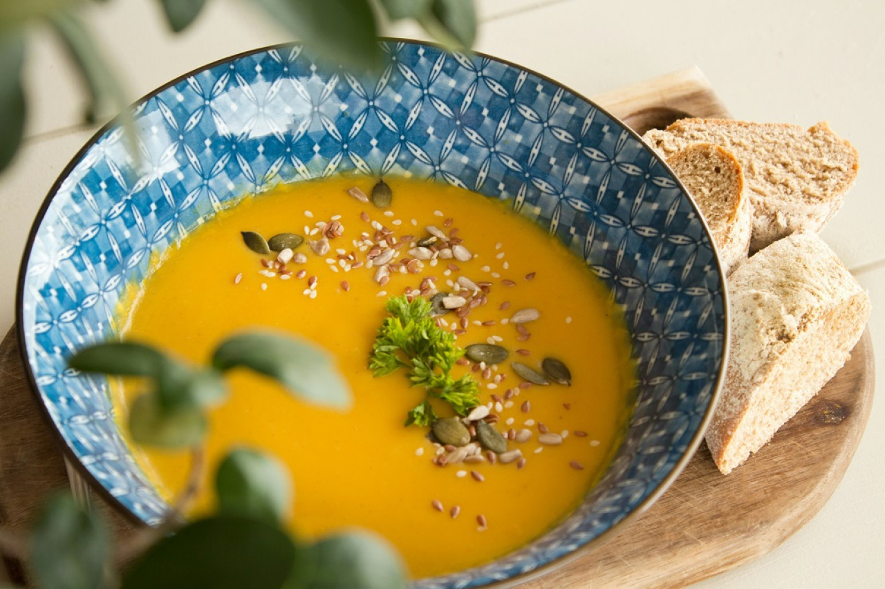 Sopa de calabaza. Foto: Unsplash.