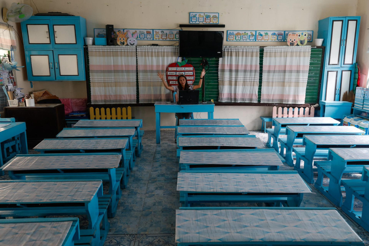 Filipinas decidió la suspensión o modificación del horario de clases por las altas temperaturas. Foto: EFE.