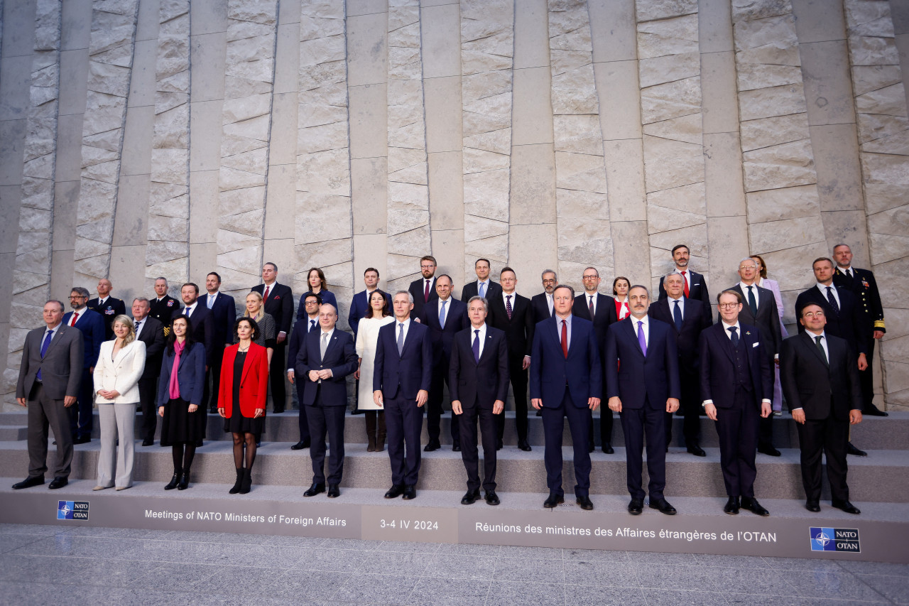 Ministros de Exteriores de la OTAN. Foto: Reuters.
