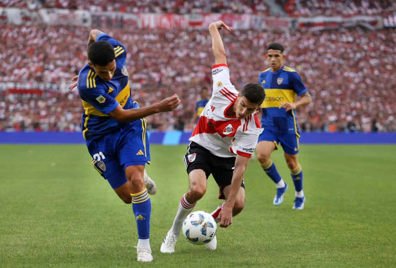 Boca vs River, fútbol argentino. Foto: NA