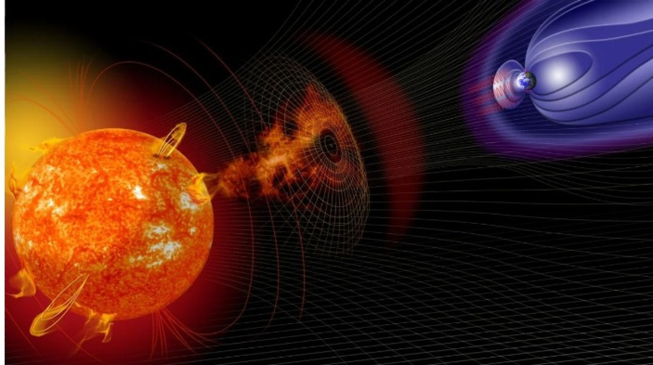 Geomagnetic storm.  Image: not available