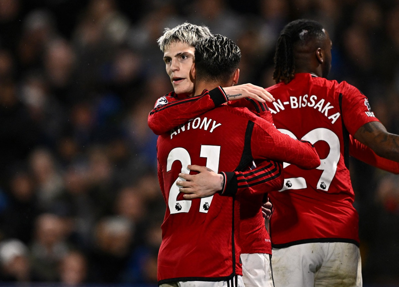 Alejandro Garnacho; Chelsea vs. Manchester United. Foto: Reuters.