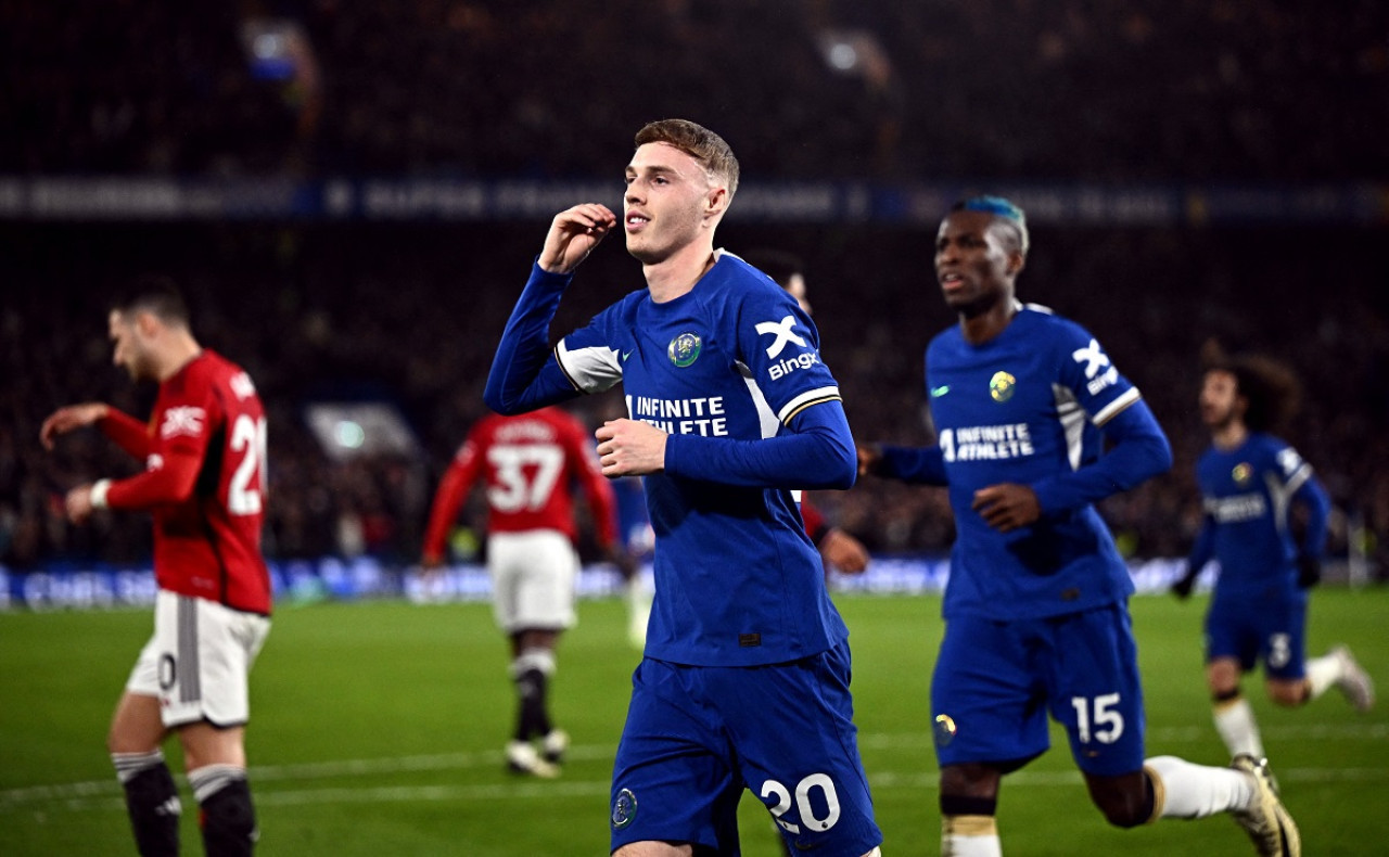 Cole Palmer; Chelsea vs. Manchester United. Foto: Reuters.