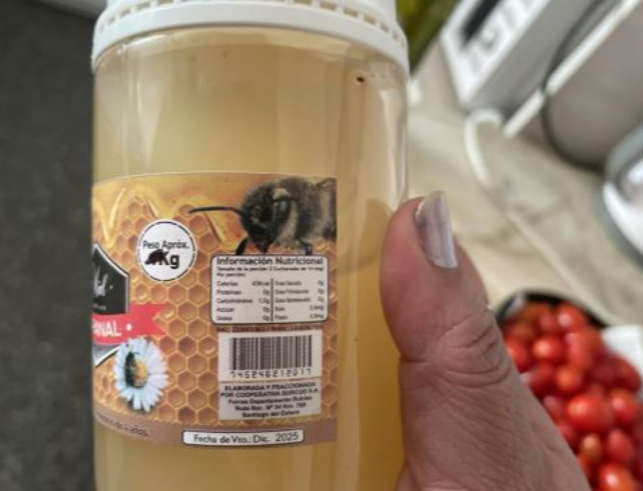 La marca de miel que fue prohibida por la ANMAT. Foto Boletín Oficial.