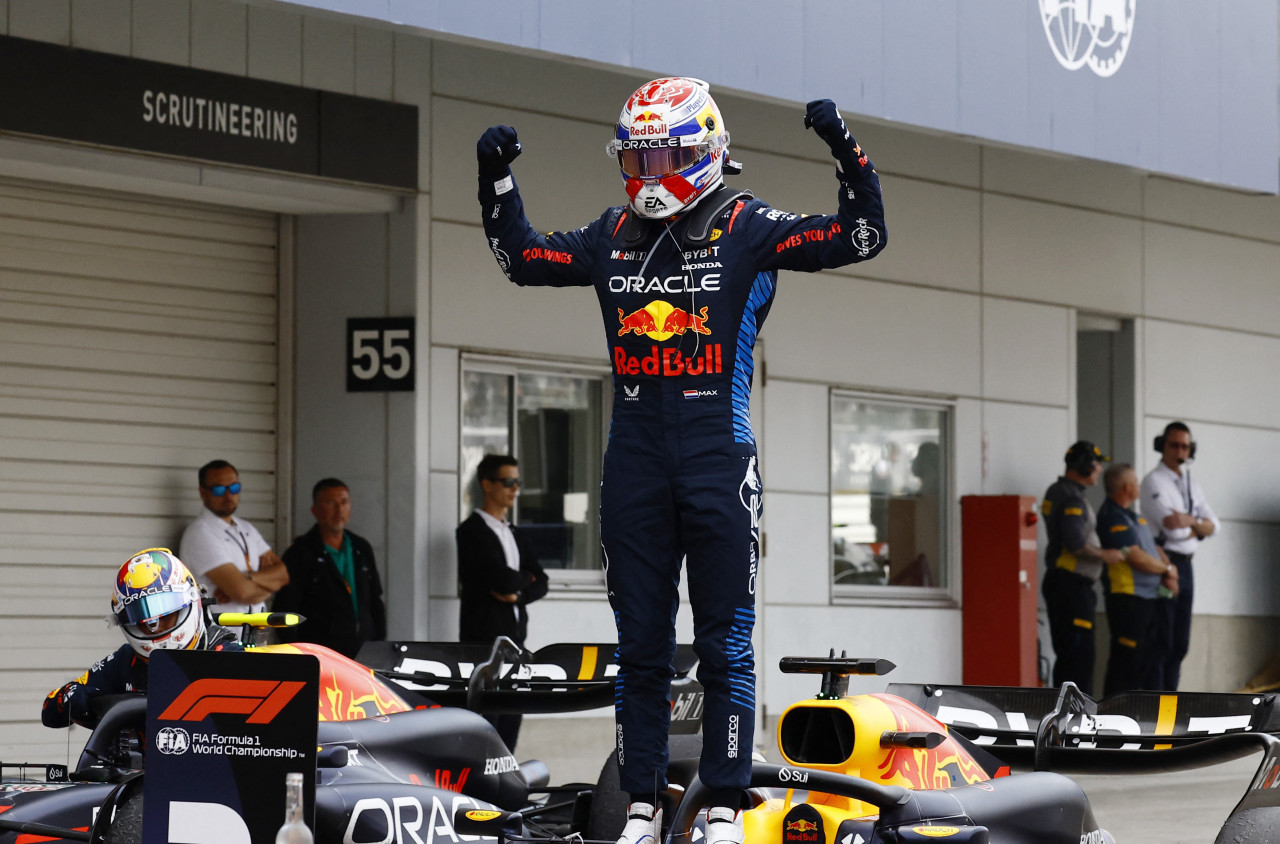 Verstappen consiguió su tercer triunfo en el Gran Premio de Japón. Foto: Reuters.