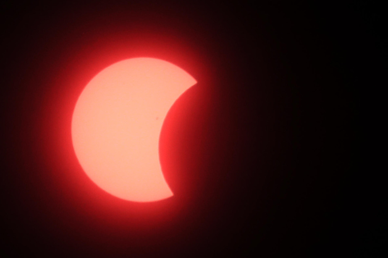 Eclipse solar total. Foto: EFE