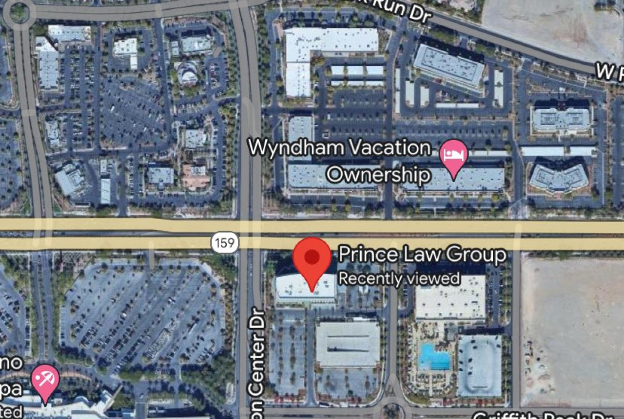 Ubicación del tiroteo en Las Vegas. Foto: Captura Google Maps.