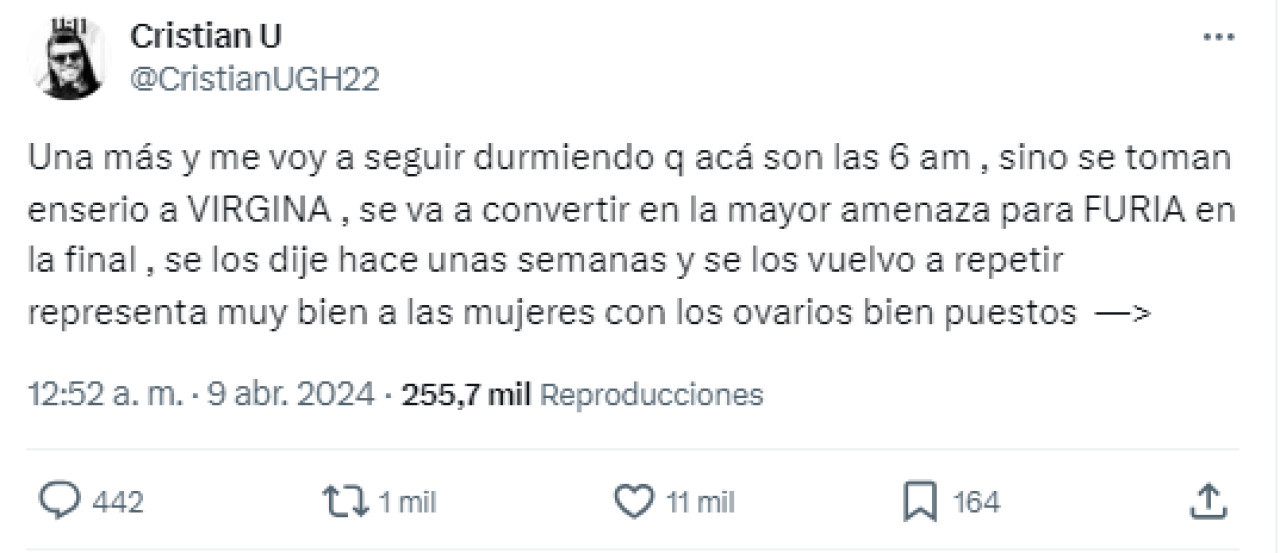 La predicción de Cristián U.