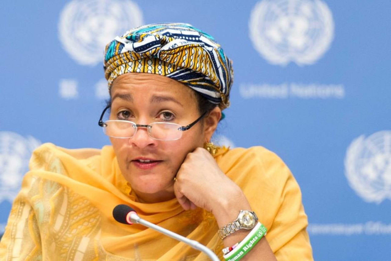 Amina Mohammed, vicesecretaria general de la ONU. Foto X.