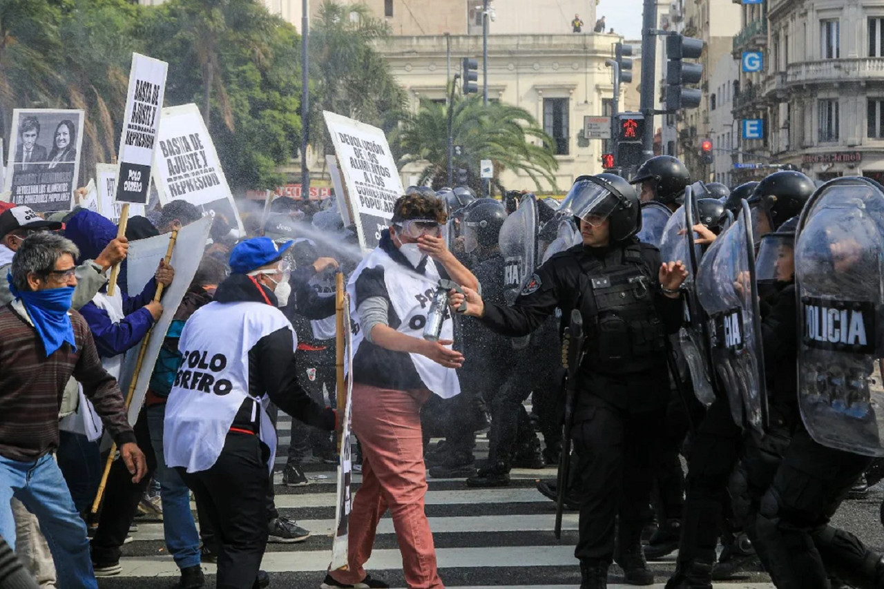 Piquetes, protestas. Foto. NA