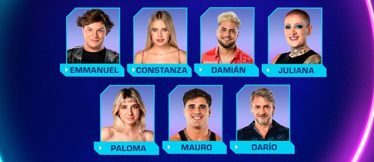 Lista de nominados de Gran Hermano. Foto: Twitter.