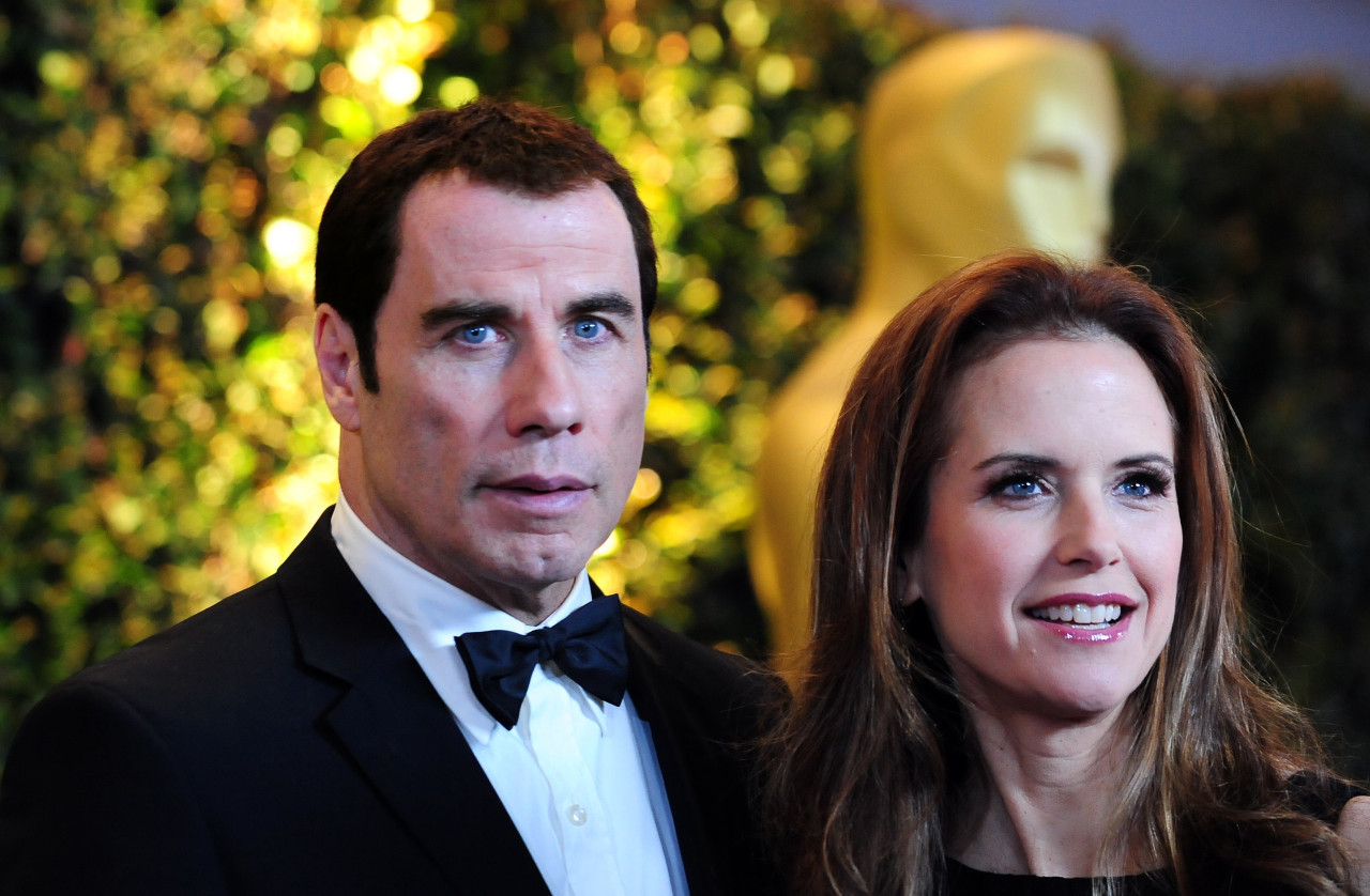 John Travolta y Kelly Preston. Foto: NA.