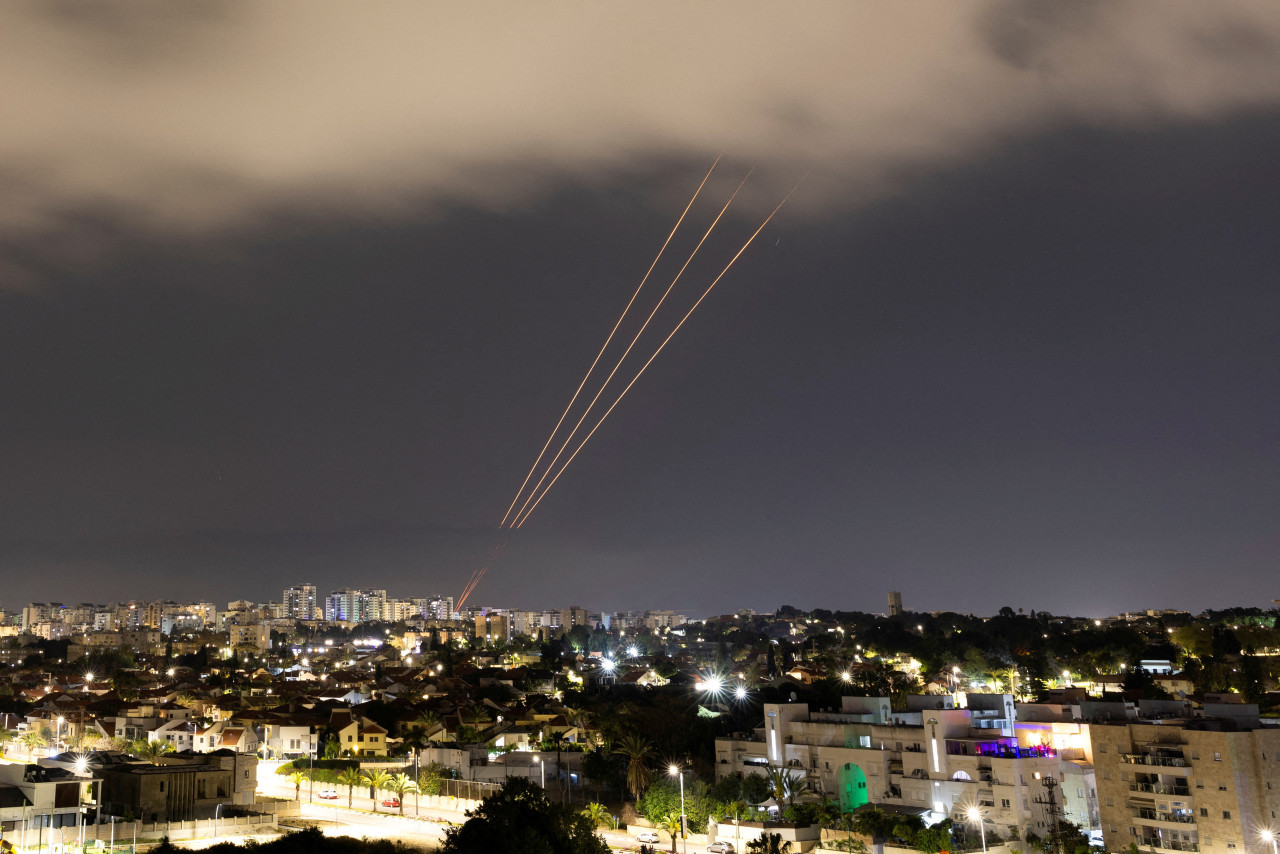 Ataque de Irán a Israel. Foto: Reuters.