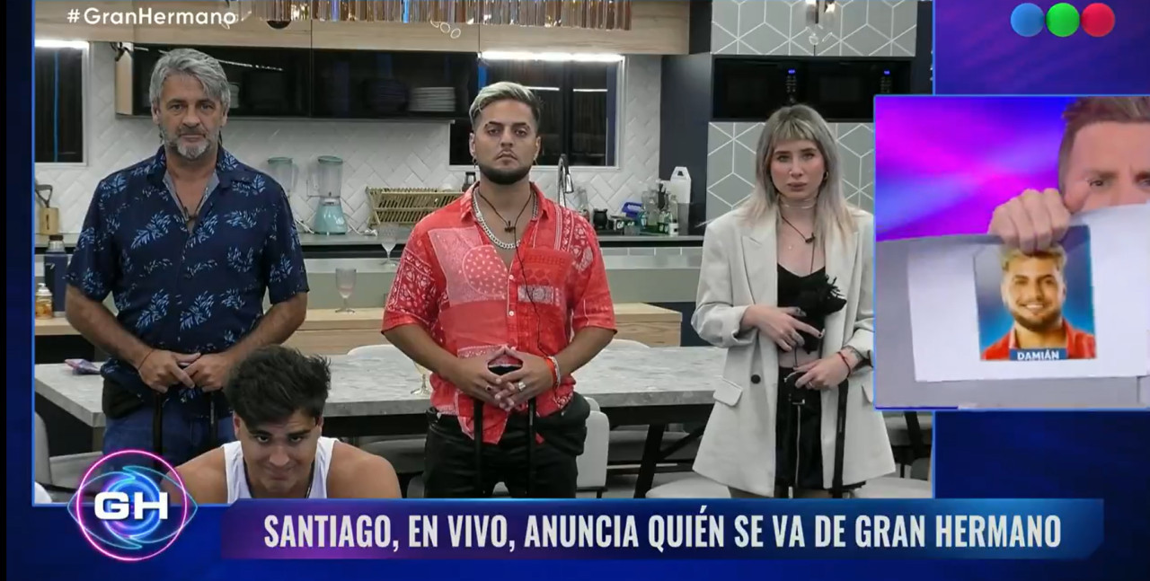 Damián se convirtió en el último eliminado de GH. Foto: captura Telefe.