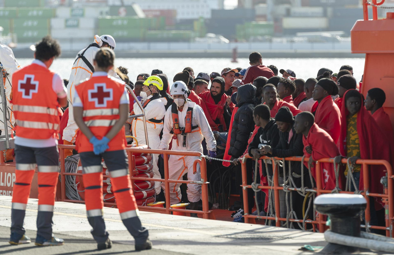 Migrantes en España. Foto: EFE