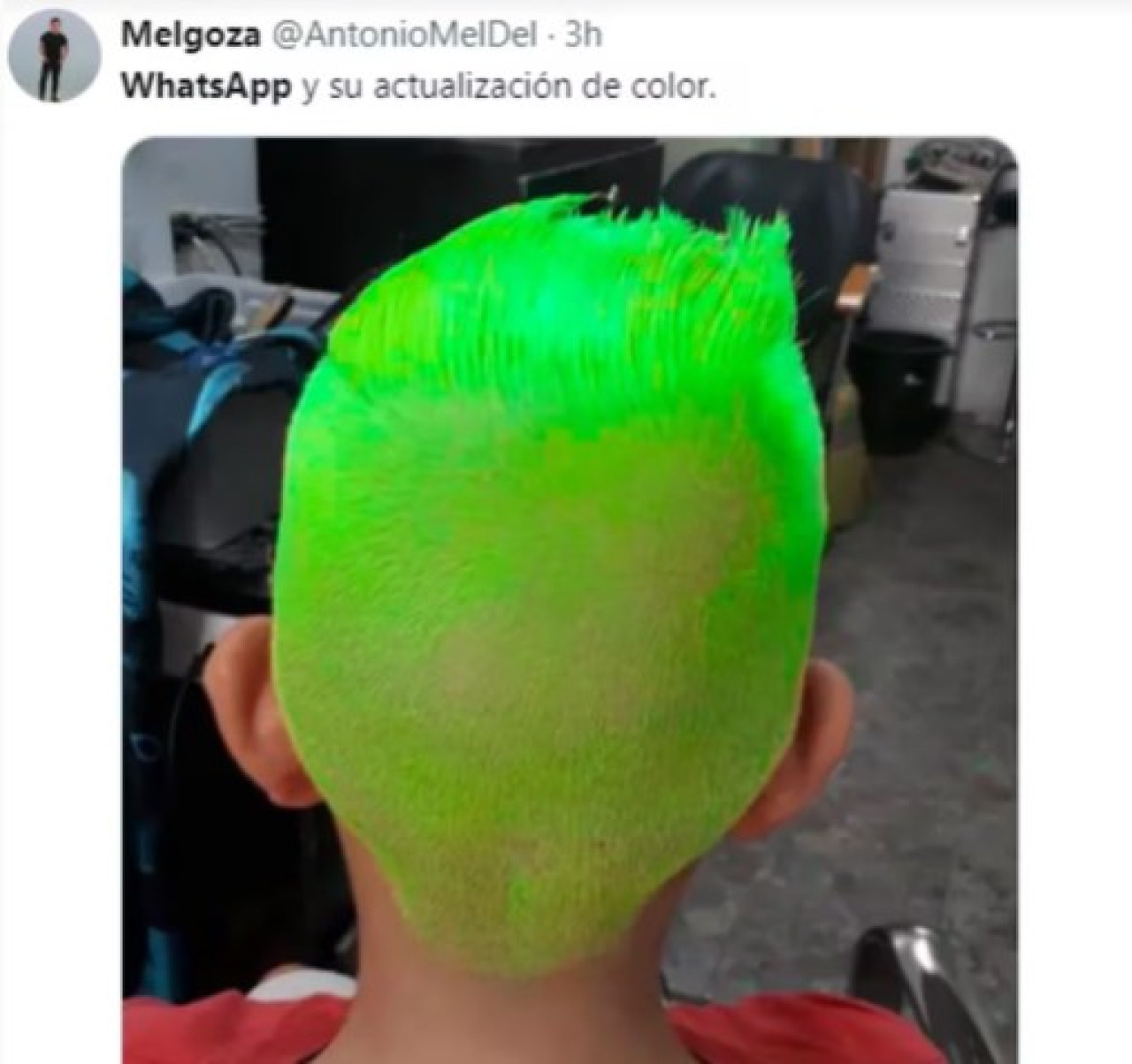 Le llovieron los memes a WhatsApp por su cambio de color. Foto: X