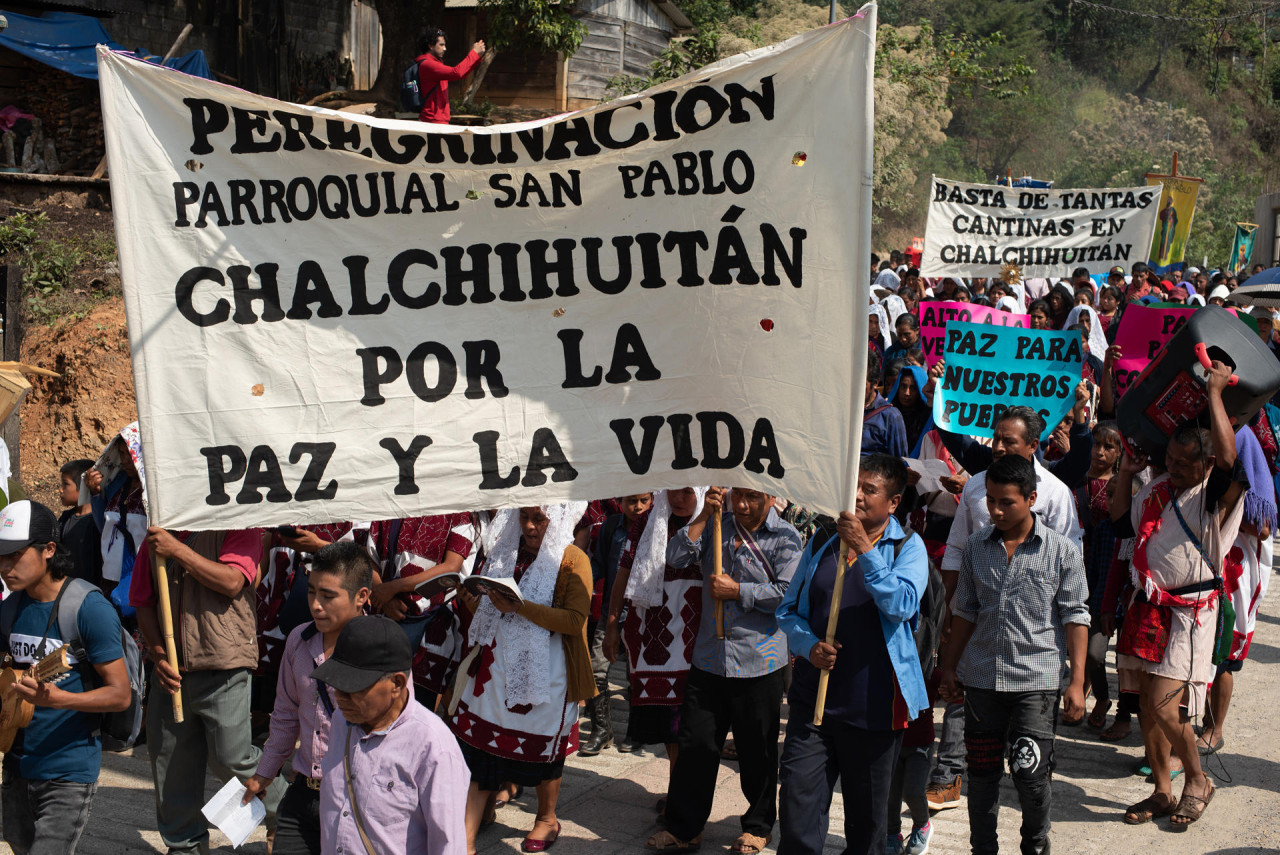 Reclamos en la frontera sur de México por la escalada de inseguridad en la zona. Foto: EFE.