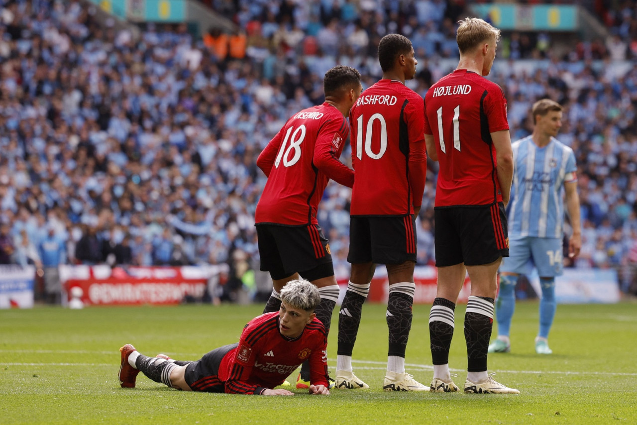 Alejandro Garnacho, Manchester United vs Coventry City, FA Cup. Foto: Reuters