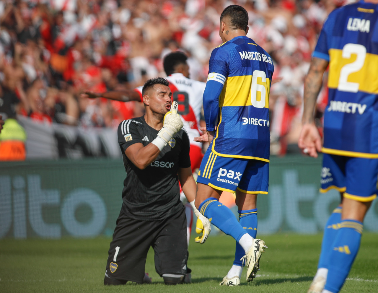 Sergio Romero;  River vs Boca, League Cup.  Photo: N.A