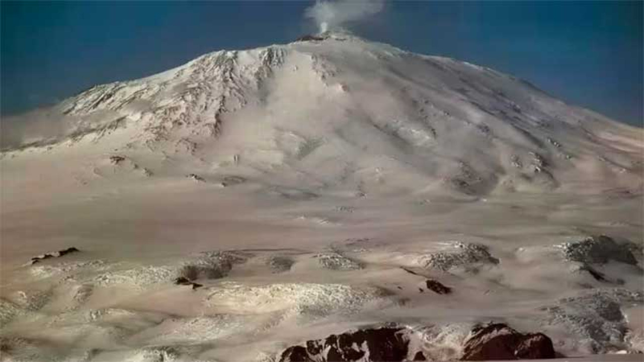 El volcán Erebus. Foto: X