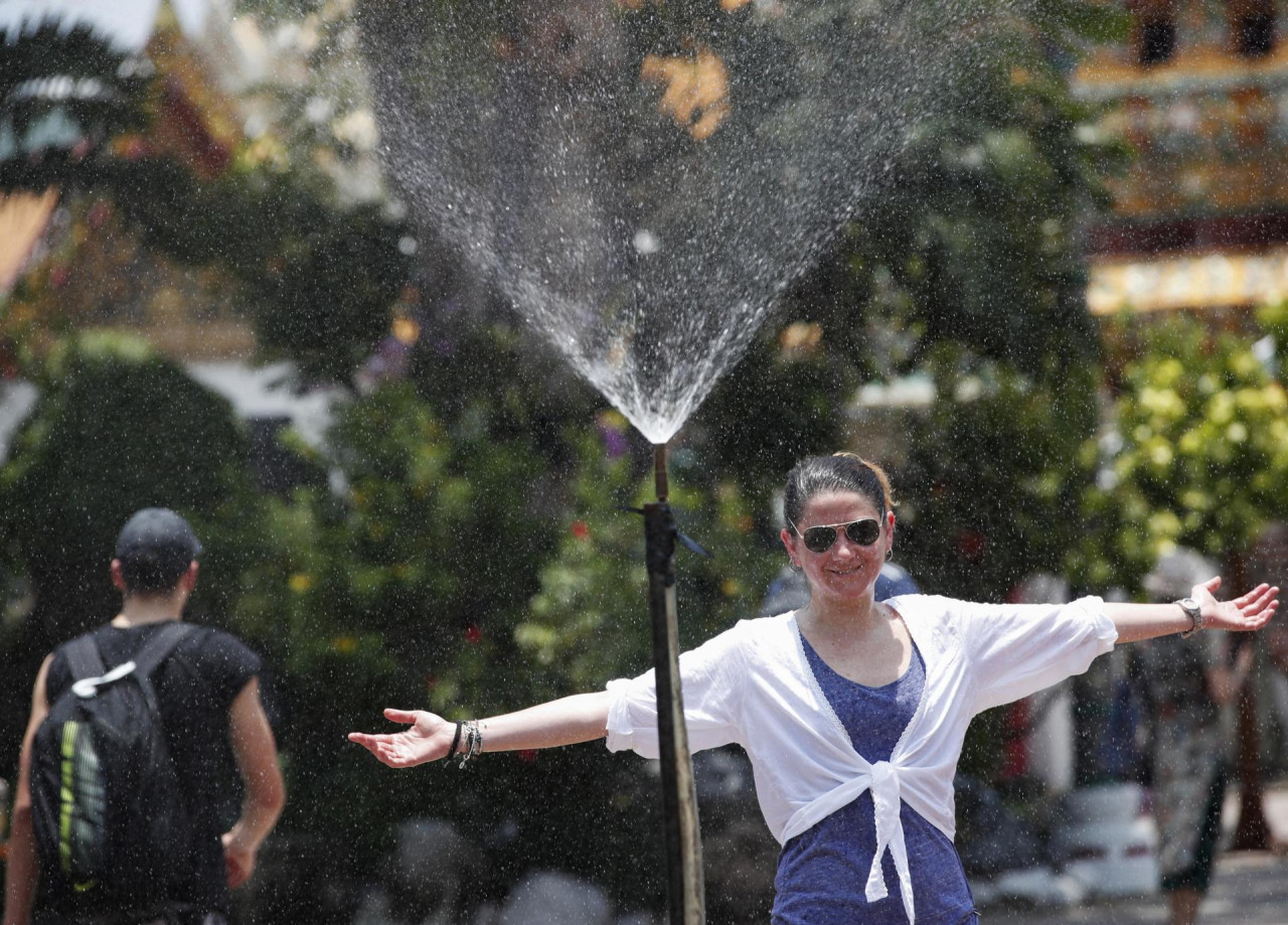 Ola de calor en Bangkok. Foto: EFE