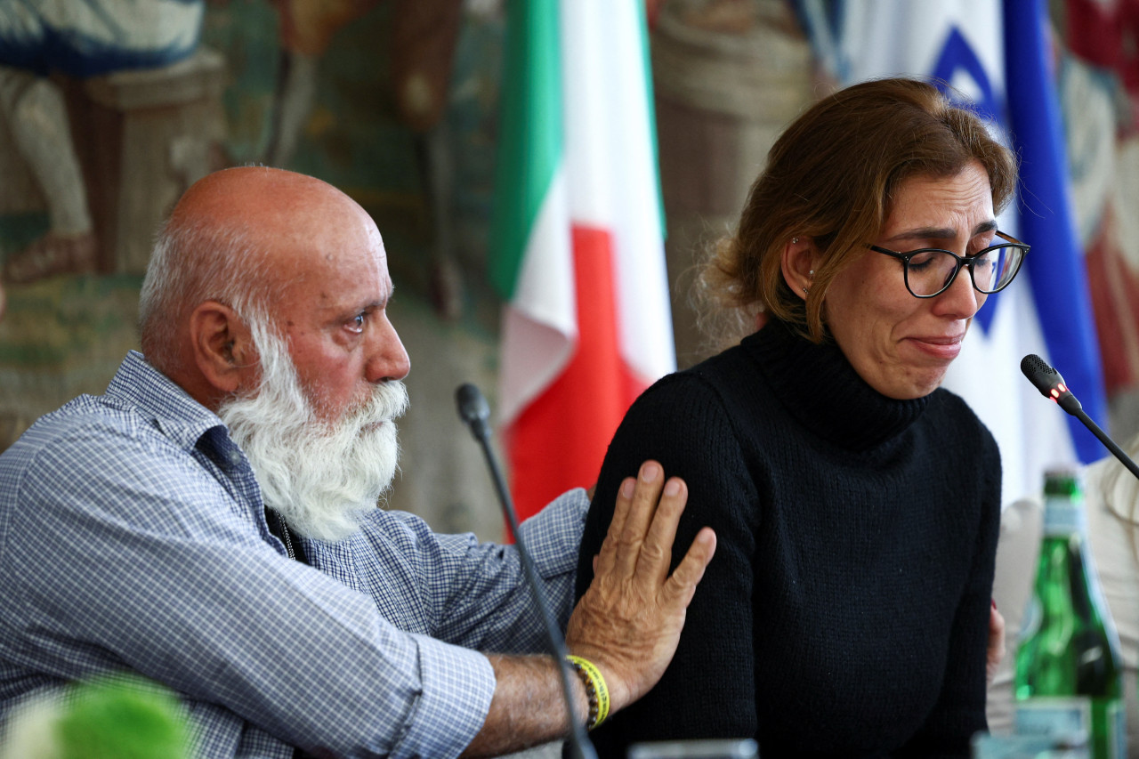 Foro de familiares de rehenes. Foto: Reuters.