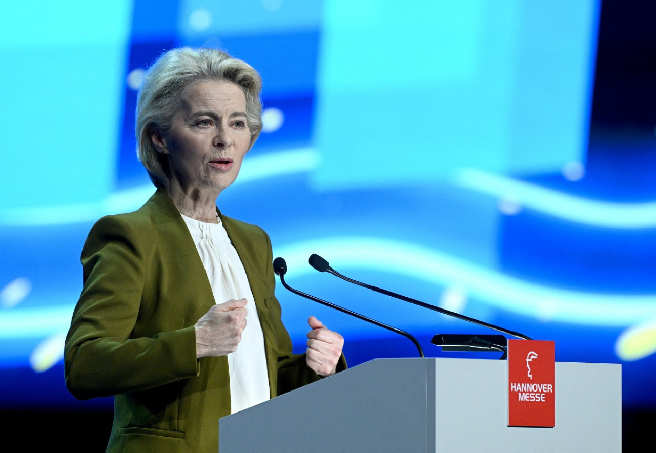 Ursula von der Leyen, presidenta de la Comisión Europea. Foto: Reuters.