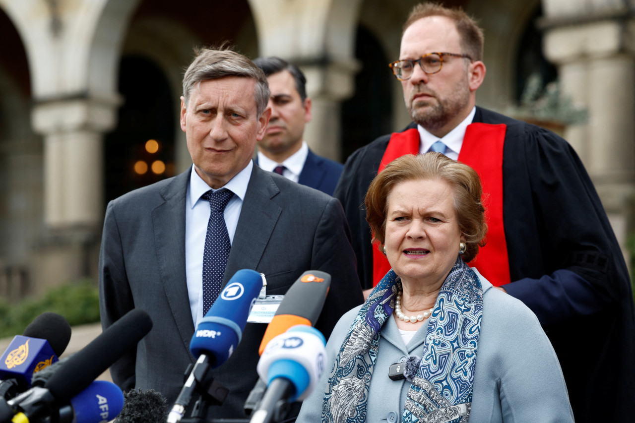 La defensa de Alemania ante la Corte Internacional de Justicia (CIJ). Foto: Reuters.