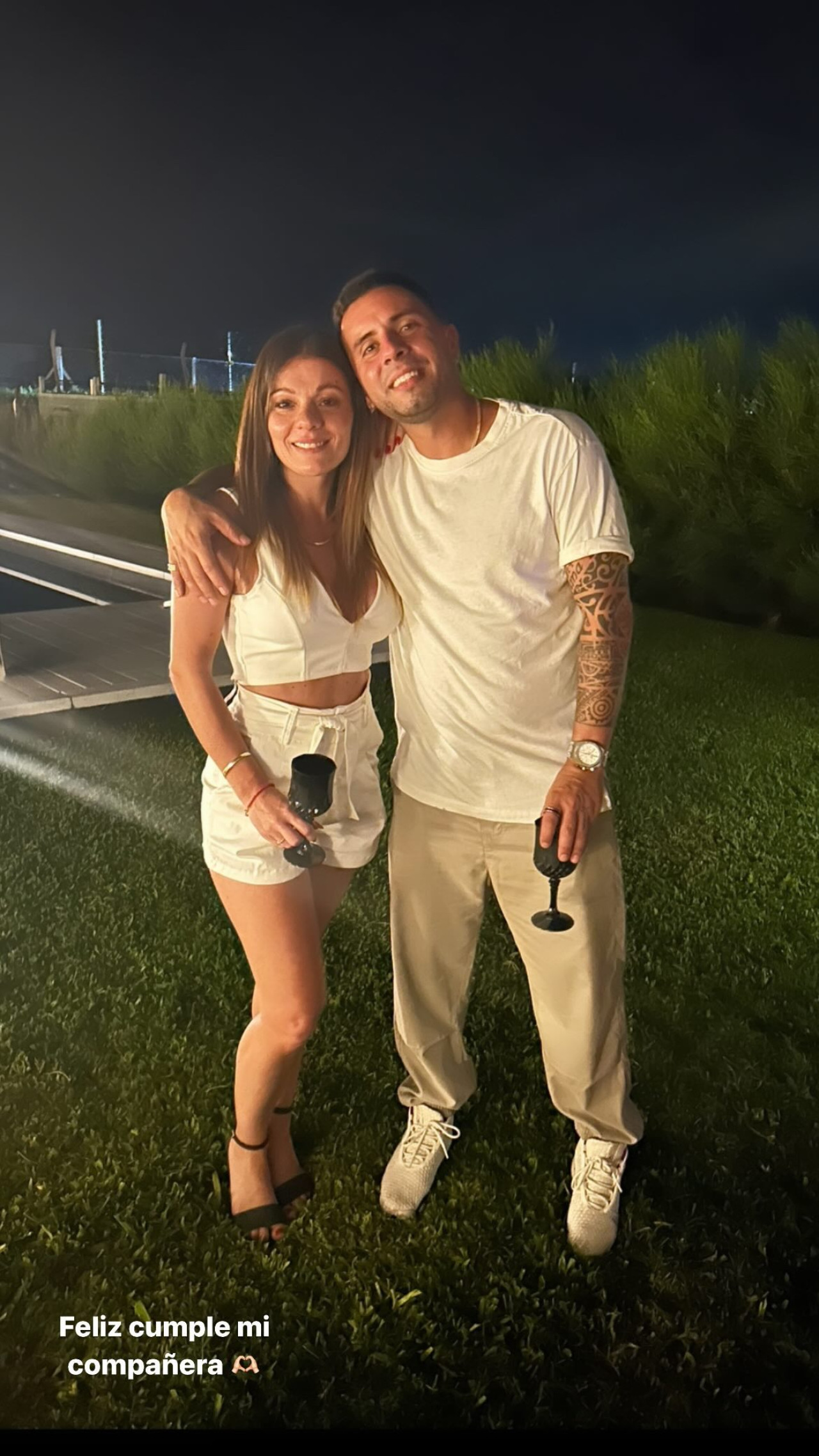 Matías Defederico junto a su nueva pareja, la supuesta amiga de Cinthia. Foto: Instagram.