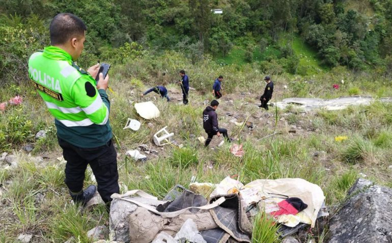 Trágico accidente de tráfico en Perú . Foto: X