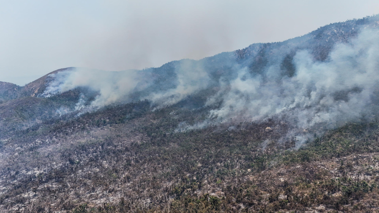 Incendios forestales azotan a la ciudad mexicana de Acapulco. Foto EFE.