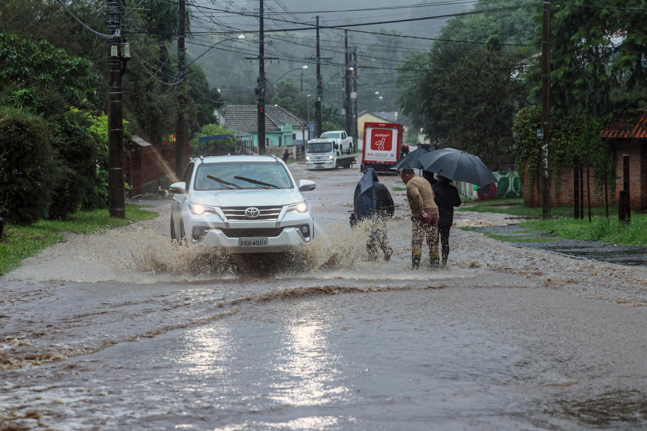 Inundaciones en Brasil. Foto: EFE