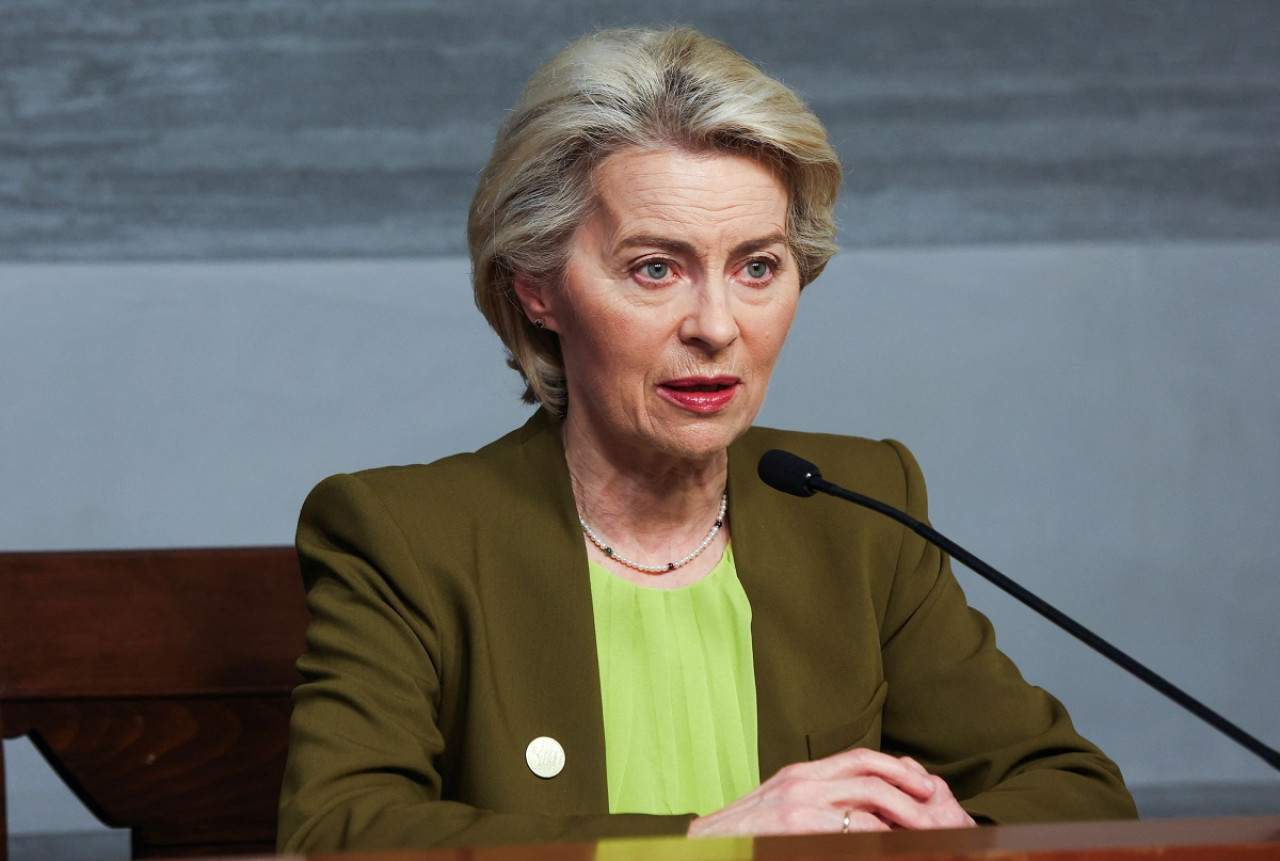 Ursula Von der Leyen, presidenta de la Comisión Europea. Foto: Reuters.