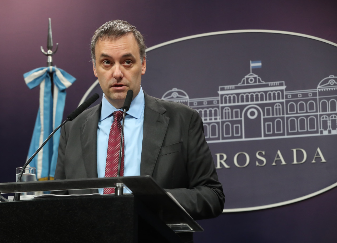 Manuel Adorni, vocero presidencial. Foto: NA.