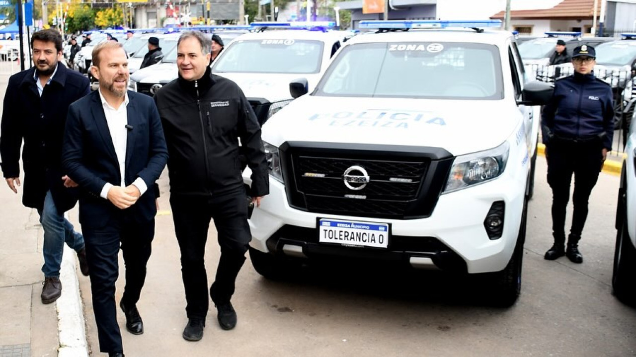 Gastón Granados encabezó el lanzamiento del Plan de Tolerancia Cero al Delito en Ezeiza.