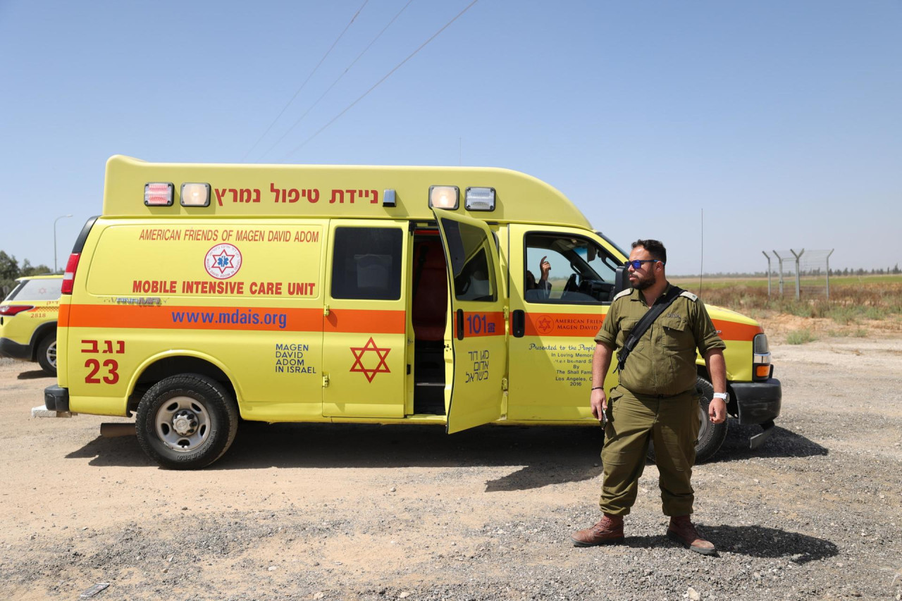 Kerem Shalom, frontera entre Gaza e Israel. Foto: EFE.