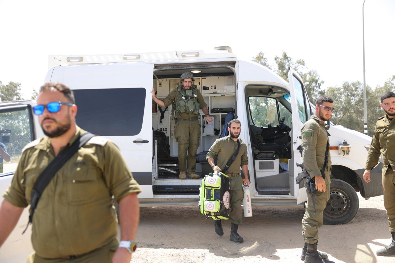 Kerem Shalom, frontera entre Gaza e Israel. Foto: EFE.