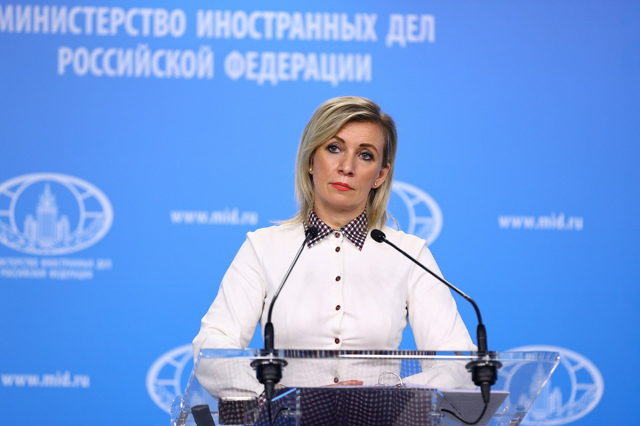 María Zakharova, portavoz del Ministerio de Exteriores ruso. Foto: Reuters.