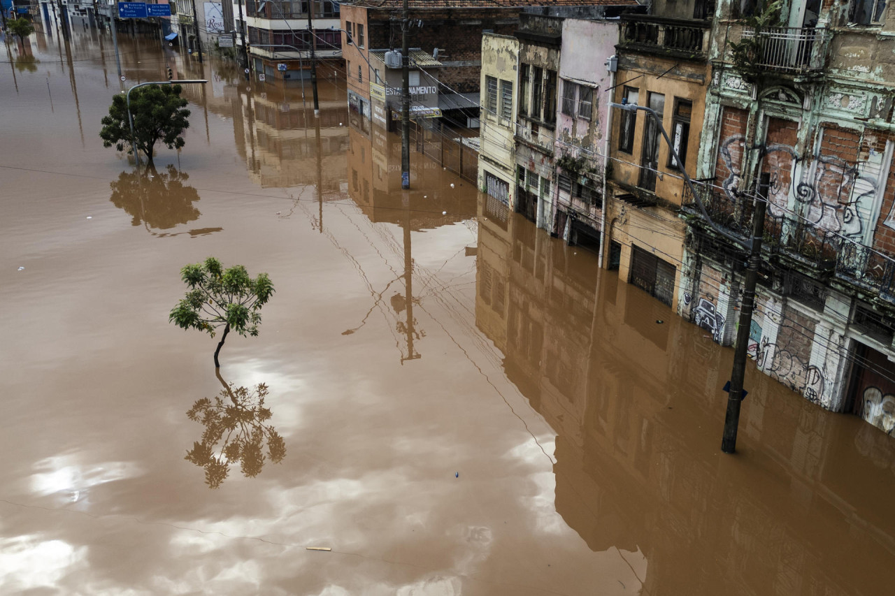 Inundaciones en Porto Alegre. Foto: EFE