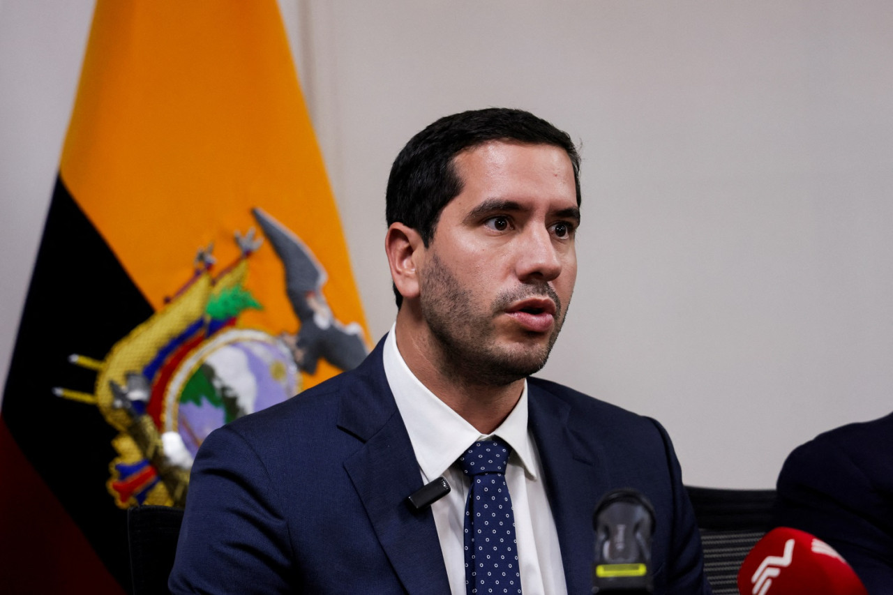 Roberto Luque, ministro de Energía de Ecuador. Foto: Reuters