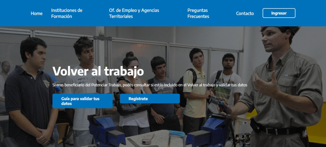 "Volver al trabajo", nuevo programa de ANSES. Foto: Portal Empleo.