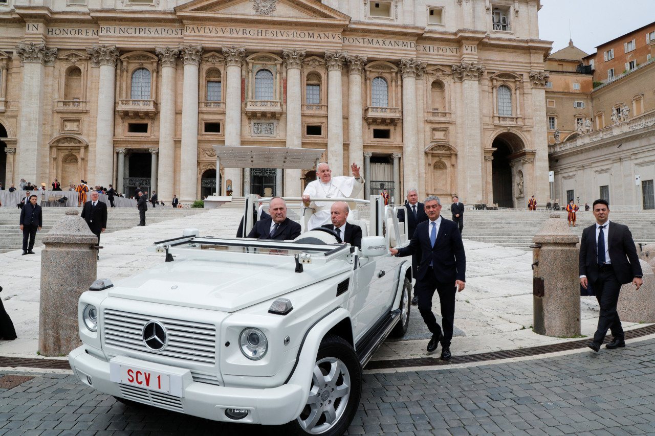 Audiencia semanal del papa en el Vaticano. Foto: Reuters