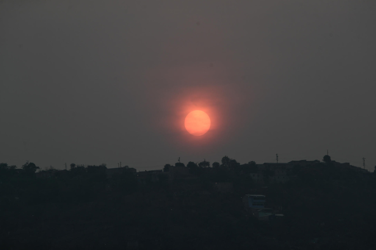 Contaminación del aire en Honduras. Foto: EFE.