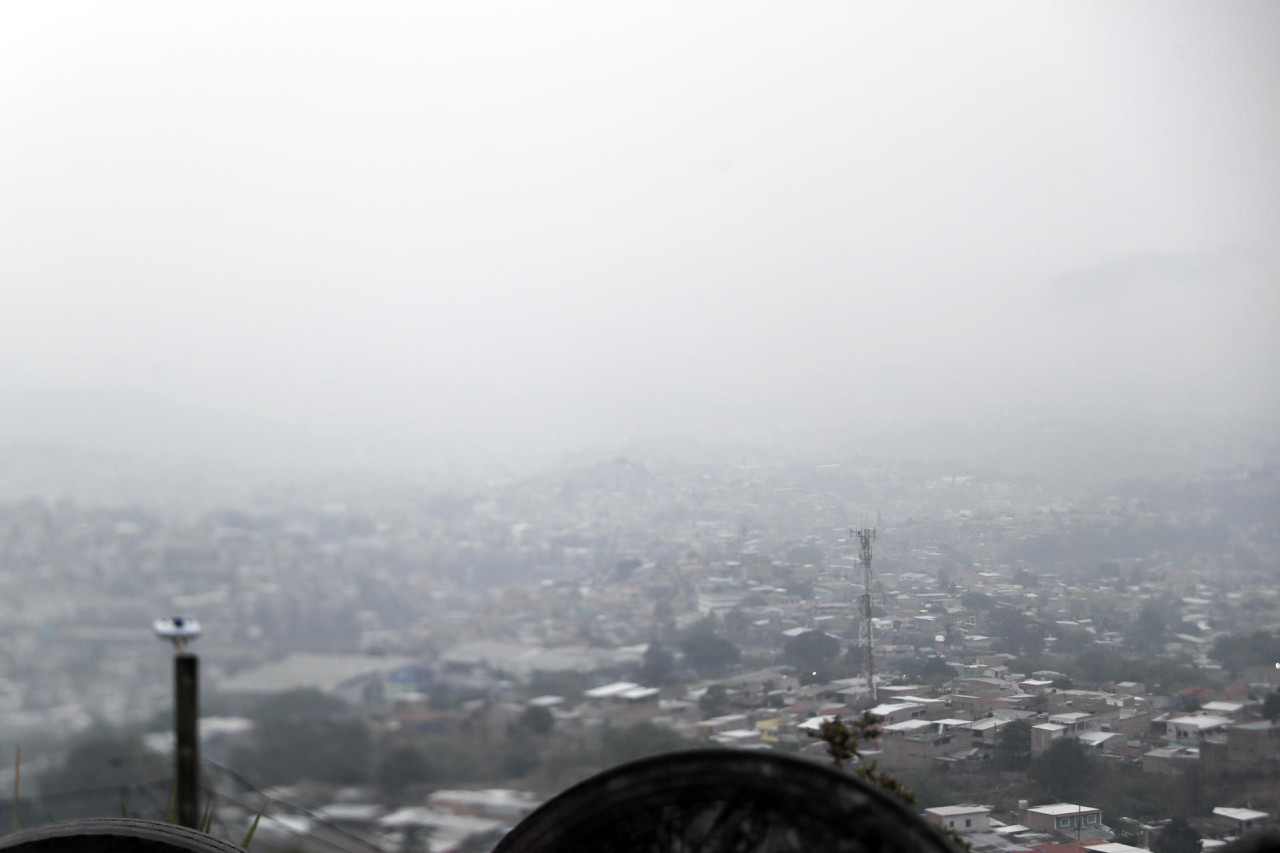 Contaminación del aire en Honduras. Foto: EFE.