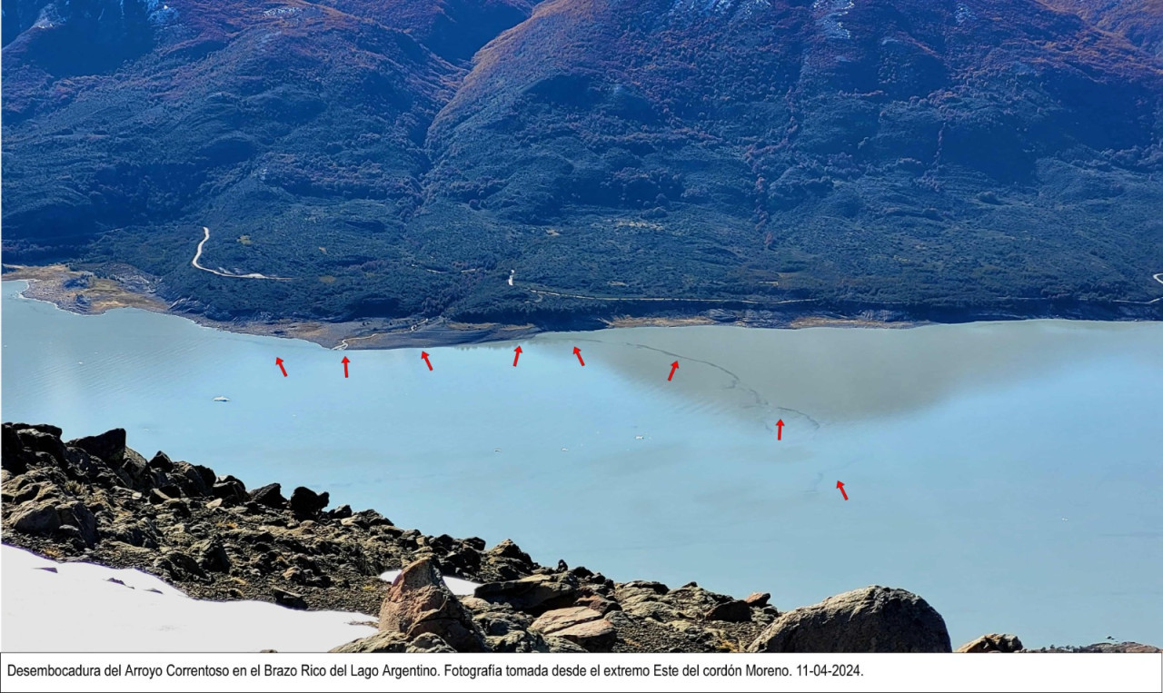 Imágenes satelitales de la zona en cuestión. Foto: Parque Nacional Los Glaciares.