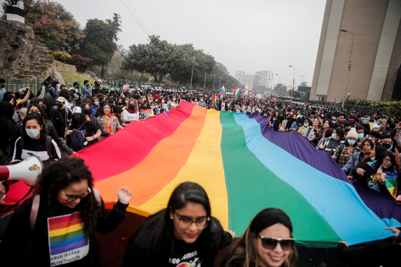 Marcha LGTB en Perú. Foto: Reuters